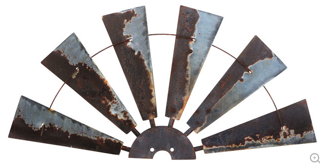 38 Inch Rustic HALF Windmill Head