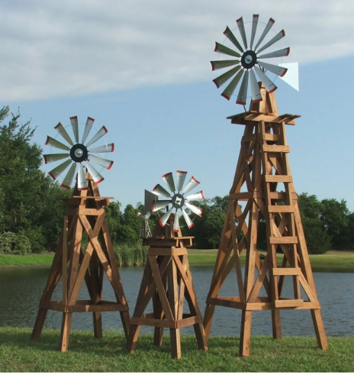 Complete Windmill 11 Feet Tall