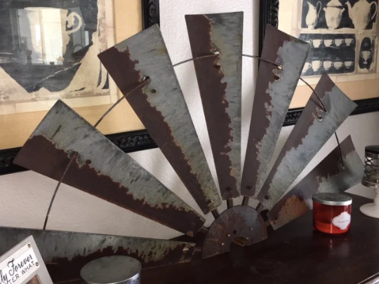 47 Inch Rustic Windmill HALF