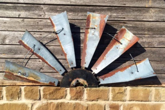 38 Inch Rustic HALF  Windmill Head