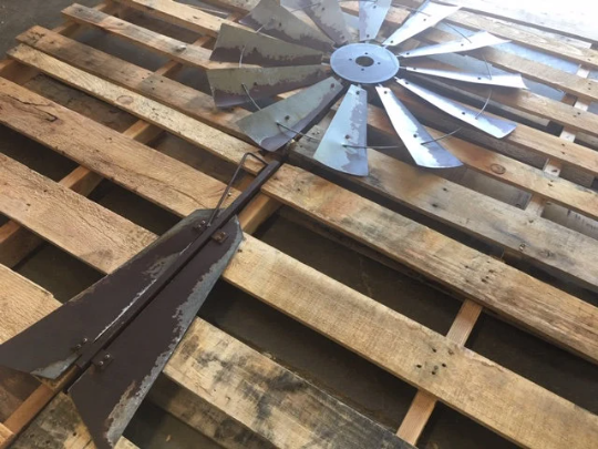 38 Inch Windmill with Rustic Tail