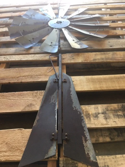 38 Inch Windmill with Rustic Tail